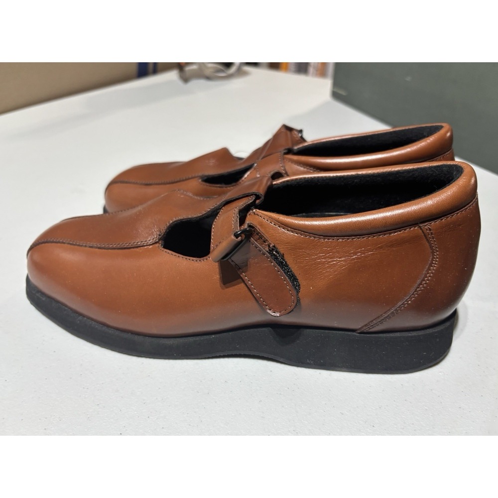 Drew Terri Leather T-Strap Shock absorbing Mary Jane Shoes Womens Size 9.5W